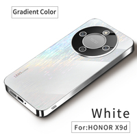 Étui de téléphone en TPU souple plaqué luxe avec protection d'appareil photo en verre Étui de téléphone portable pour HonorX9D Coques arrière