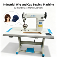 Machine à coudre professionnelle Post-Bed JK-810 pour la fabrication de perruques, de perruques en dentelle, de casquettes de baseball et de tubes en cuir