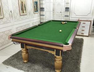 <span class=keywords><strong>Table</strong></span> de billard de luxe standard en ardoise avec poches en cuir et rails en bois massif - Product Image 5