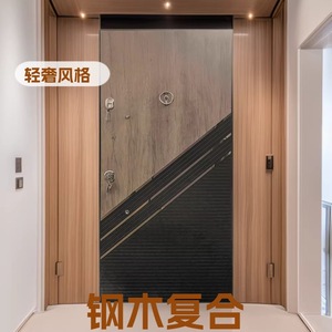 Security <b>Door</b> Hardware Accessories Metal Modern Design Exterior Entrance <b>Door</b> Handle Lock <b>Plate</b> Complete Solution - Product Image 3