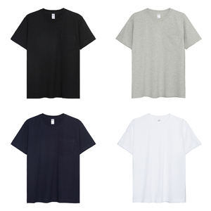 เสื้อยืดผ้าฝ้าย300gsm สำหรับผู้ชายและผู้หญิงเสื้อยืดผู้ชายแบบลำลองแขนสั้นมีกระเป๋าสั่งทำโลโก้ได้ - Product Image 2