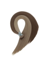 Extensions de cheveux humains européennes Micro Link I-Tip Remy vierges double drawn, pointes épaisses et volumineuses, sans chaleur, sans colle, sans nœuds, vente en gros