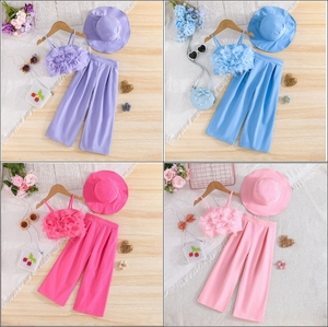 Conjunto Casual de Tres Piezas Estilo Europeo para Niña 6A en Azul, Camisola, Chaqueta y Pantalones Ropa de Diario para Niña - Product Image 5