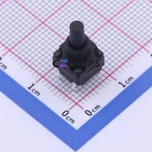 TS-1012A-A175B3-D2 Tactile Switch Through hole Component (THT)-4P,8x8mm Switch Single Pole Single Throw Round Button 2.5N 8mm - Product Image 1