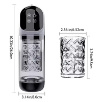 IPX7 Voll wasserdichtes LCD-Display Saugen Rotierender Schub Automatischer männlicher Mastur bator Cup Auto Man Stroke Machines für Männer
