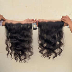 Cierre de encaje frontal transparente HD 13x4 13x6 con paquetes, pelucas frontales de encaje HD suizo prearrancado - Product Image 1