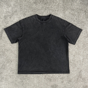 Camisetas <span class=keywords><strong>de</strong></span> Alto Gramaje al por Mayor <span class=keywords><strong>para</strong></span> <span class=keywords><strong>Hombre</strong></span> <span class=keywords><strong>de</strong></span> Alta Calidad con Lavado Ácido Estilo Streetwear <span class=keywords><strong>de</strong></span> Diseñador <span class=keywords><strong>para</strong></span> Gimnasio 100% Algodón Oversize - Product Image 1