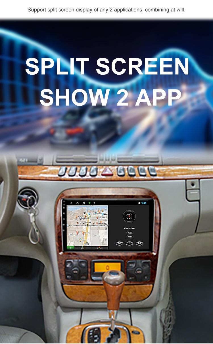 GPS Navigation 9 inch Android 11.0 for Mercedes Benz S Class W220 S280 S320 1998-2005