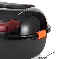 Boîte arrière étanche pour scooter électrique et vélo électrique, coffre de rangement en PP avec serrure mécanique, emballage personnalisé pour une adaptation universelle