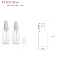 Bouteille de pulvérisation de parfum en plastique, Logo personnalisé, Mini bouteille de pulvérisation de 30ml pour animaux de compagnie