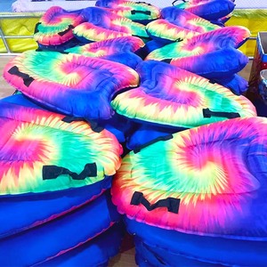 Colchoneta Flotante Inflable Colorida con Asas para Actividades Acuáticas, Ayuda de Flotación de PVC Unisex para Lagos y Ríos - Product Image 5