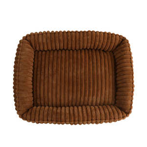 Doe Pet Accessories Comfort Stripes Pet <span class=keywords><strong>Bed</strong></span> Popular Four Seasons Warm Plush Cat Kennel Cama para mascotas con patrón sólido - Product Image 5