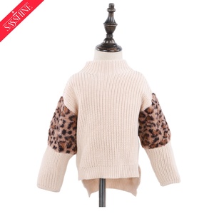 Hot Selling Hochwertige Herbst-und Winter pullover Mode Leopard Plüsch ärmel Pullover Pullover - Product Image 5
