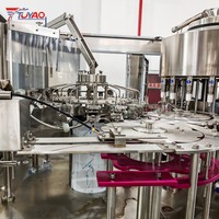 Machine de remplissage d'eau en bouteille de haute qualité 7500BPH, ligne de production d'eau automatique 3-en-1 pour 500ml 600ml