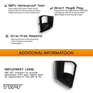 TYPY, 2 uds., luces de circulación diurna LED DRL para Mitsubishi Triton L200, cubierta de lámpara antiniebla con lámpara de señal de giro amarilla 2017 2018 2019 - Product Image 2