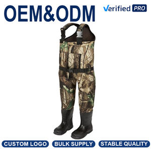 Cuissardes de pêche en néoprène camouflage pour <span class=keywords><strong>enfants</strong></span> de 4 mm avec semelle extérieure en caoutchouc durable - Product Image 1