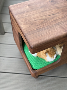 Toptan Ahşap Kedi Evi İç Mekan Kedi Kulübesi Kafesi Dekoratif Ahşap Yan Sehpa Kedi Yatağı Gizli Tabure Köpek Kafesi Küçük Ev - Product Image 2