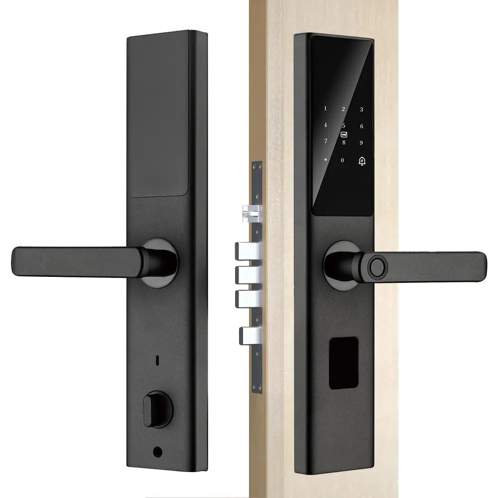 SAIJIA Tuya Biometric Fingerprint Smart Lock Zigbee Wifi APP Card Key Unlock Cerraduras Inteligentes Security Smart Door Lock · image 2