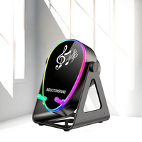 Mini haut-parleur sans fil RGB H68 avec rotation à 180 degrés, charge USB, son stéréo