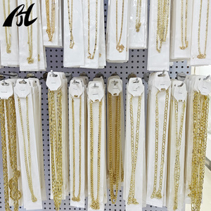 Trực tiếp từ nhà sản xuất 14k Dây chuyền hợp kim đồng mạ điện phong cách khác nhau kích cỡ dây chuyền thời trang cho lựa chọn của bạn - Product Image 5