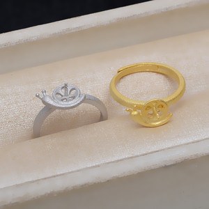 Pendientes de Perlas Triangulares de Plata de Ley S925 Wenchi para Mujer, Joyería Personalizada DIY, Accesorios Semiterminados 16195, Conjuntos de Moda - Product Image 4