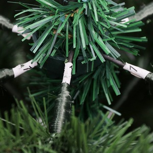 <span class=keywords><strong>7</strong></span> pés novo design de agulha de pinha verde pvc, folhas de pvc, árvore de natal com abacaxis, novo ano, árvore com pinos, vermelho berços - Product Image 5
