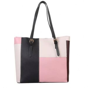 Sacs à main pour femmes en cuir PU de luxe, couleur contrastée, style alligator, chaîne de créateur, bandoulière, sacs à main et portefeuilles, vente en gros, 2025 - Product Image 2