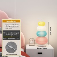 Lampe sur pied en fer colorée en forme de guirlande de bonbons, design créatif Macaron pour chambre et salon, ampoule à économie d'énergie