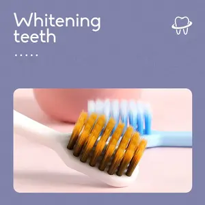 Kualitas tinggi sikat gigi produsen disesuaikan warna-warni dewasa lembut sikat gigi