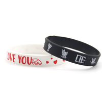 Bracelet personnalisé en silicone souple et élastique, imperméable, imprimé avec des motifs religieux, logo personnalisé, bracelets promotionnels