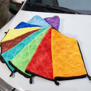 Serviette de voiture en microfibre double face torsadée, motif ananas épaissi C0079 Chine - Product Image 1