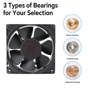 Coolcox 12038-a điện DC Duct Quạt hướng trục 12V/24V 120x120x38mm bóng mang công nghiệp PC ESS Hệ thống cung cấp điện Chassis OEM - Product Image 3