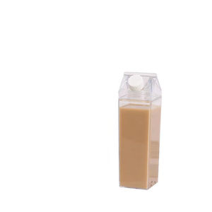 OEM/ODM Mevcut 500ml 1000ml Seyahat Bardakları Yeniden Kullanılabilir Süt Kutusu BPA İçermeyen Şeffaf Akrilik Bardak Plastik Su Şişesi Toptan - Product Image 5