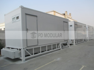 Toilettes mobiles en acier de 20 pieds, écologiques, modulaires, préfabriquées, avec portes indépendantes, pour l'Asie du Sud-Est - Product Image 4