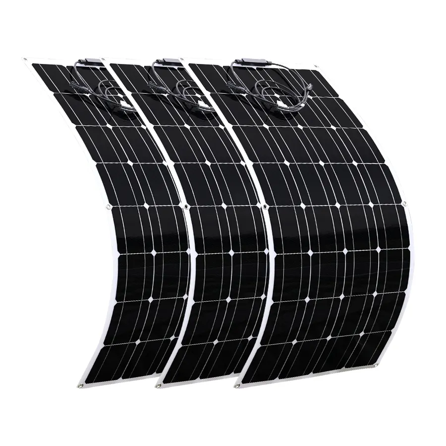 Sunpower Rollable Thin Film Etfe mono 12v Customized Watts Painel Solar Flexível Portátil