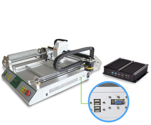 <span class=keywords><strong>Machine</strong></span> de montage SMD de qualité stable <span class=keywords><strong>SMT</strong></span> avec rail de guidage, ordinateur intégré et entraînement haute tension, 46 alimentateurs TVM802BX - Product Image 2