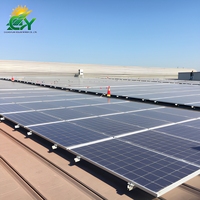 Système de montage solaire modulaire étanche en acier coloré avec supports en L en aluminium et rails photovoltaïques pour toitures d'usines et d'entrepôts