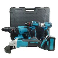 Kit d'outils professionnel SANJIANG 6 pièces 21V : Perceuse sans fil, Clé à chocs, Clés dynamométriques, Batterie au lithium personnalisable OEM
