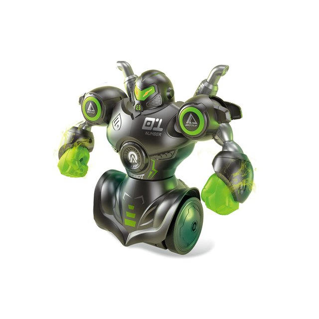 Light Music Battle Remote Control Rc Boxing Robot Toy With Infrared Ray