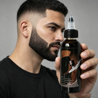 Spray Impermeable para Barbería, Acabado Mate, Relleno Instantáneo para Barba y Cejas, Fijador de Línea Capilar de Larga Duración, Spray para el Cuidado Masculino