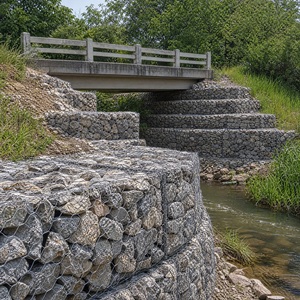 <span class=keywords><strong>Gabion</strong></span> écologique en maille hexagonale en fil de fer galvanisé pour la construction fluviale et la restauration écologique - Product Image 5