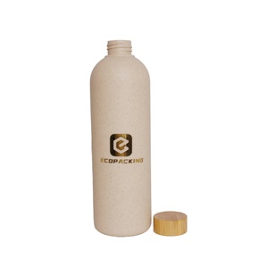 Bán Buôn Thân Thiện Với Môi Phân Hủy Sinh Học Rơm Lúa Mì Chai Nhựa 250Ml 300Ml 500Ml Tùy Chỉnh Với Lật Cap Lỏng Dispenser Cap - Product Image 6