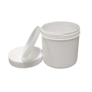 Yps <b>Plastic</b> Jar 0.6L Screw Top Cylinder <b>General</b> Packaging White HDPE Material - Product Image 4