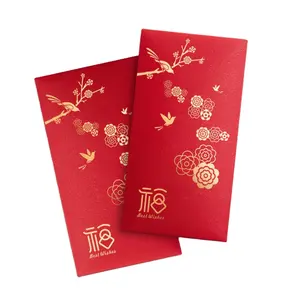 Chinesisches Neujahr Premium Qualität Red Packet Sublimation Messenger Red Umschläge