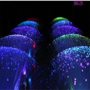 Intermitente estrella flor cielo Festival atmósfera lámpara de noche de Día de San Valentín LED RGB un "estallido" Fuegos artificiales de fibra óptica látigo Luz - Product Image 2