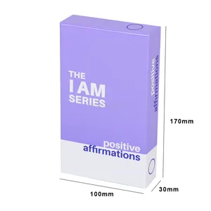 Factory Prices Customize Your Design Printing Personalized Self Care Positive Affirmation Cards For Kids