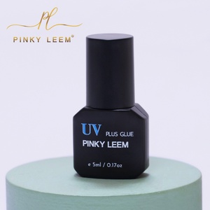 Pinky leem <b>Uv</b> <b>Light</b> Curing Eyelash Extension Glue 1Second Butyl Lash Glue <b>Uv</b> Lash System clear Glue - Product Image 3
