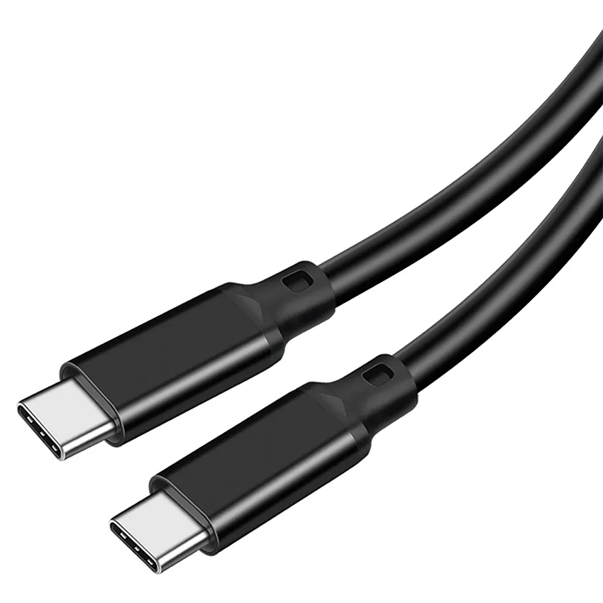 1M di personalizzazione del commercio diretto nero PVC USB tipo C cavo 100W PD 5A cavo dati di ricarica rapida treccia di schermatura per auto