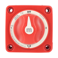 Interrupteur sélecteur de batterie double 300A 6007 Série M, sélecteur 4 positions 1-2-Both-Off, interrupteur d'isolement de batterie marine pour bateaux et camions