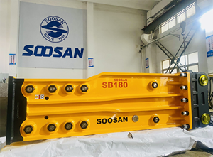 Martillo Demoledor Hidráulico de Techo Abierto SB180 para Roca, 50-65 Toneladas, Cincel de 200mm de Diámetro, Componente Principal: Cilindro y Pistón - Product Image 4